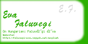 eva faluvegi business card